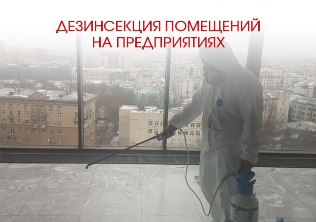 Дезинсекция помещений на предприятиях в Электрогорске